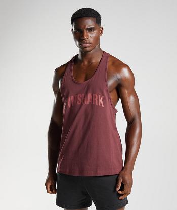 Stringers Gymshark Power Hombre Rosas Marrones | CO 3554YXF